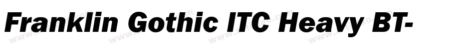 Franklin Gothic ITC Heavy BT字体转换